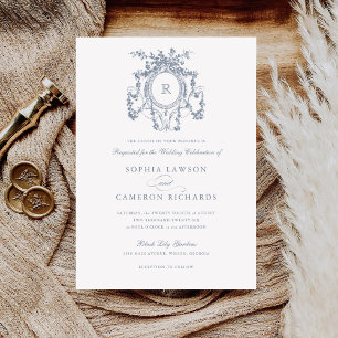 Convite Rosas Florais Franceses Elegante Casamento vintage