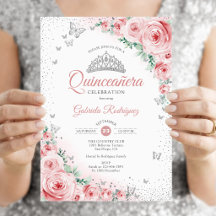 Rosas Florais Rosa Água Cor Quinceanera