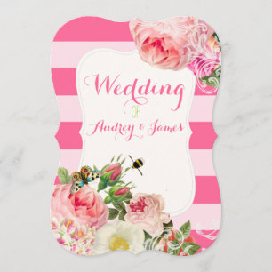 Convite rosas/peônias/primogênita da PixDezines