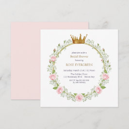 Convite Rosas Rosa e Respiração do Bebê