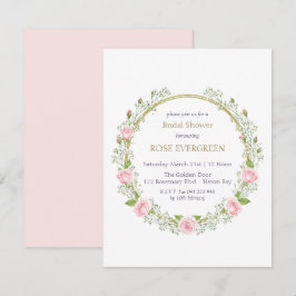 Convite Rosas Rosa e Respiração do Bebê