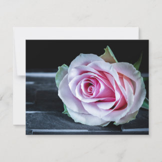 Convite Rosas rosa e verde