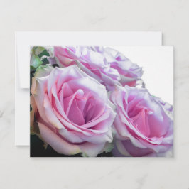 Convite Rosas rosa e verde