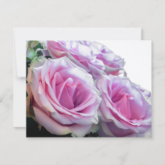 Convite Rosas rosa e verde