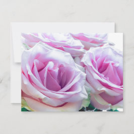 Convite Rosas rosa e verde