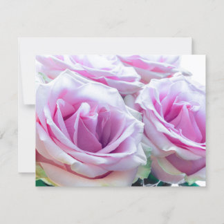 Convite Rosas rosa e verde