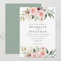 Rosas Rosa Românticas Convocação Verde