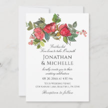 Rosas Rosa Vermelhas Floral Tudo Em Um Casamento C