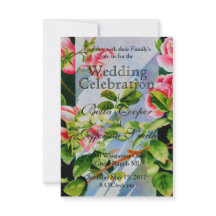 Rosas rosadas Elegante, cor de água, floral