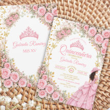 Rosas Rosas Borboleta Dourada Quinceañera Ocidenta