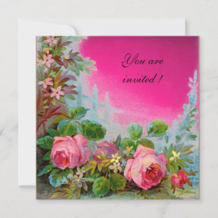 Convite ROSAS ROSAS & JASMINS, Fuchsia Gem