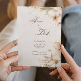 Convite Rosas Roxos Suaves e Sofisticados Guardem a Data