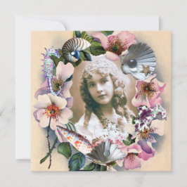 Convite Rosas SELVAGENS E FOLHAS MARÍTIMAS DOCE 16 MODELO