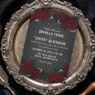 Convite Rosas Vermelhas Respiro de Bebê Casamento Romance