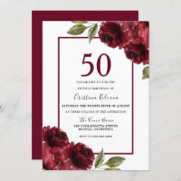 Rosas vermelhas Românticas da Borgonha 50ª Festa d