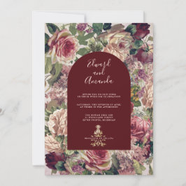 Convite Rosas vitorianos e Arco Borgonha