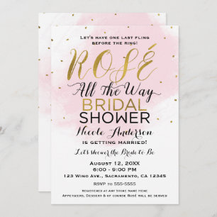 Convite Rosé, até o fim, vinho CHÁ DE PANELA rosa e Dourad