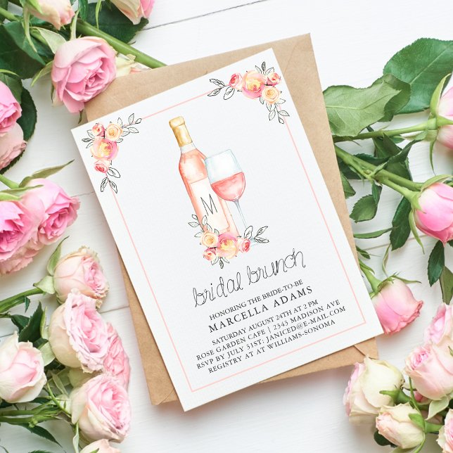 Convite Rosé Bridal Brunch (Criador carregado)