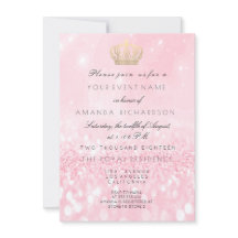 Rose Gold Glitter  Coroa Royal Glitter Aniversário