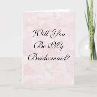 Convite Roses Will You Be My Brid...