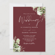 Rosewood Rosa Folhagem Monograma Casamento