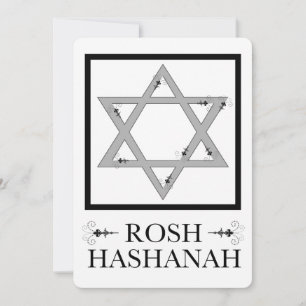 Convite rosh hashanah (estrela de davi)