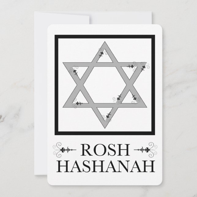 Convite rosh hashanah (estrela de davi) (Frente)