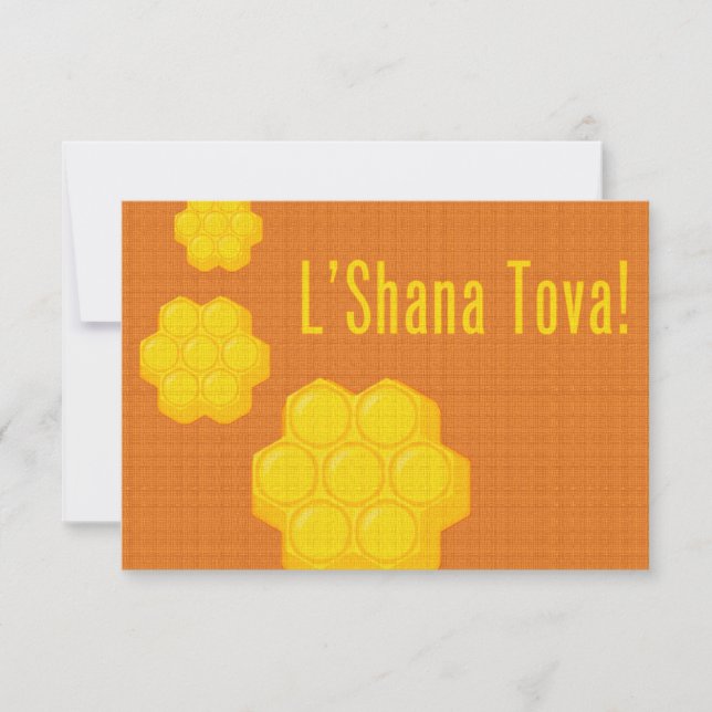 Convite rosh hashanah honeycombs (Frente)