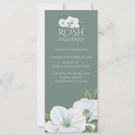 Convite Rosh Hashanah White Apple Blossom