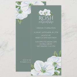 Convite Rosh Hashanah White Apple Blossom