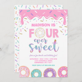 Convite Rosquinha 4º Aniversário Convide Rosquinha Quatro