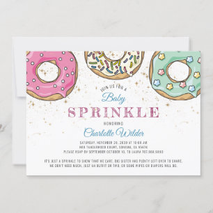 Convite Rosquinha Baby Sprinkle   Sexo neutro