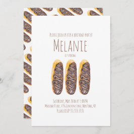 Convite Rosquinha de Aquarela Terceiro Aniversário, Doces