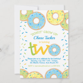 Convite Rosquinha Invitation Boy sprinkles