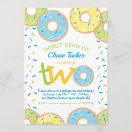 Convite Rosquinha Invitation Boy sprinkles