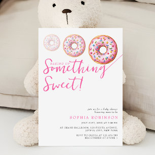 Convite Rosquinha Moderno das Chás de fraldas Sprinkle