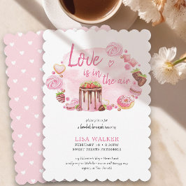 Convite Rosquinha Rosa e Doce Tratam Bridal Brunch