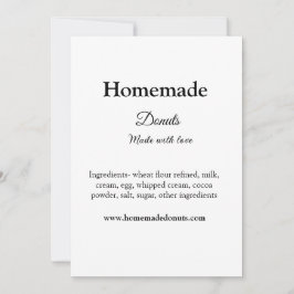 Convite Rosquinhas caseiras feitas com amor adicionar text
