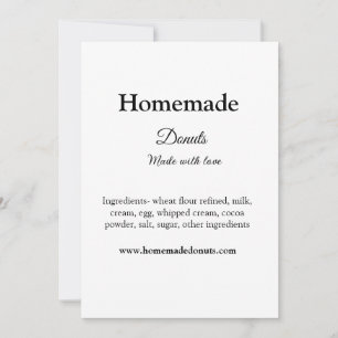 Convite Rosquinhas caseiras feitas com amor adicionar text