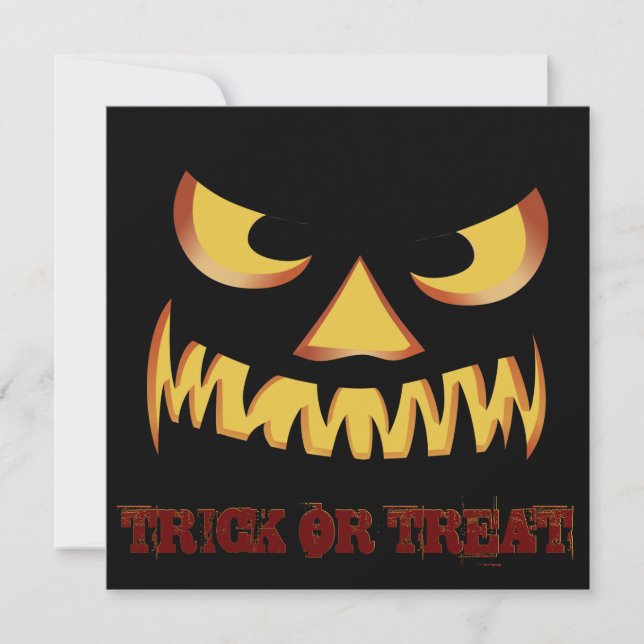 Convite Rosto de Abóbora 2 (Frente)