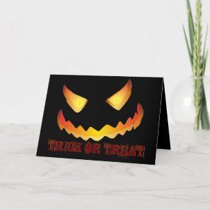 Convite Rosto de Abóbora 2 para o Halloween