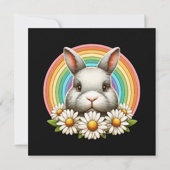 Convite Rosto de Bunny (Frente)