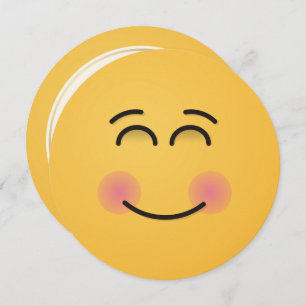 Convite Rosto sorridente com olhos sorridentes