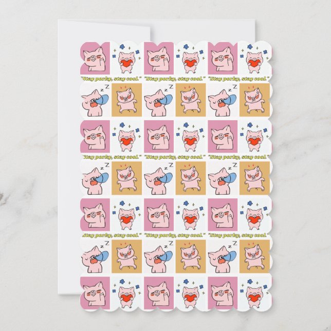 Convite rostos de aspas (Verso)