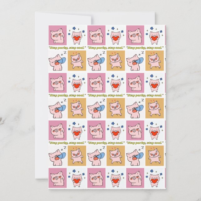 Convite rostos de aspas (Verso)