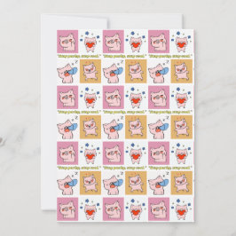 Convite rostos de aspas