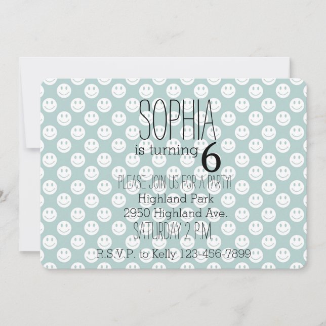 Convite Rostos Felizes e Bonitos (Frente)