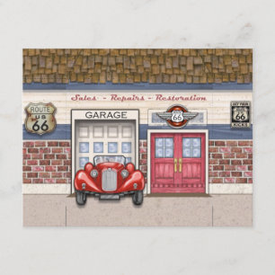 Convite Rota 66 - Carros vintage-