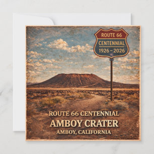 Convite Rota 66 Notas de Viagem no Deserto Cratera Amboy