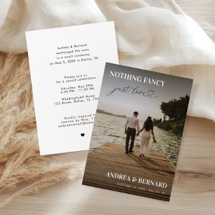 Convite Roteiro de Coração Moderno Nada Chique Apenas Amor